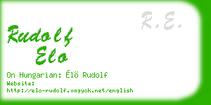 rudolf elo business card