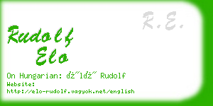 rudolf elo business card
